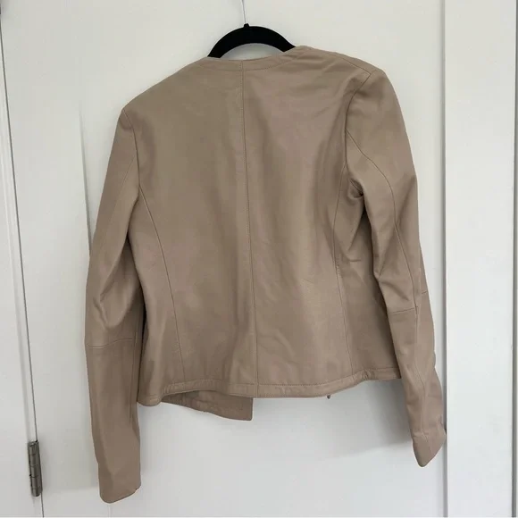 Theory Buttery Soft Tan Leather Jacket - Picture 2 of 6